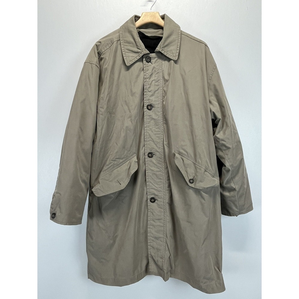 Vintage Mens Structure Le Collezioni Coat Jacket Sz L READ Removable Lining 90's